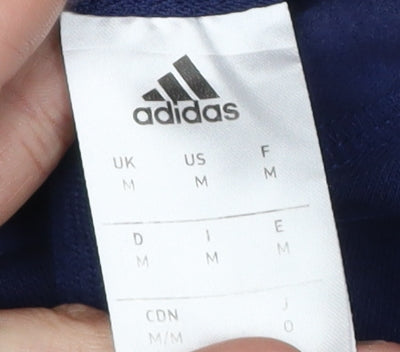 Adidas Men’s Blue Pullover Hoodie Medium