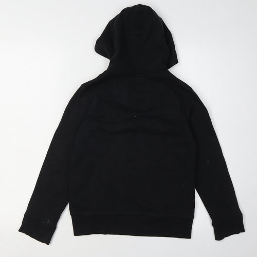 Manchester United Boys Black Hoodie Pullover 8-9 Years