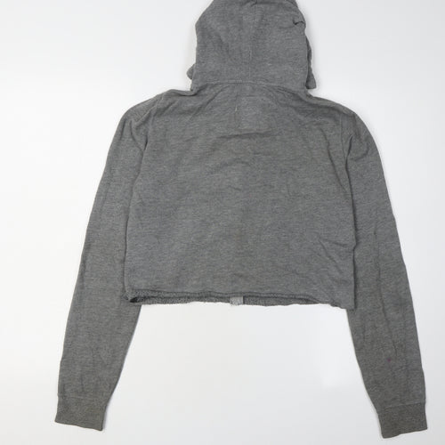 Hollister Grey Full Zip Hoodie Women XS