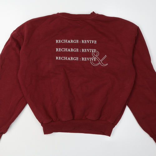 BO&TEE Women's Red Pullover Sweatshirt XS