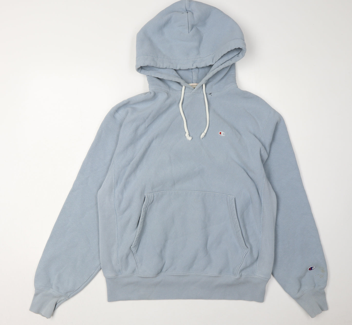 Champion Men's Blue Pullover Hoodie M - Good Condition