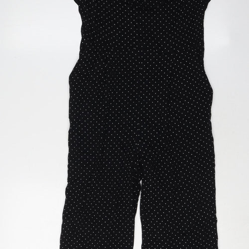 Oasis Women’s Black Polka Dot Jumpsuit Size 10