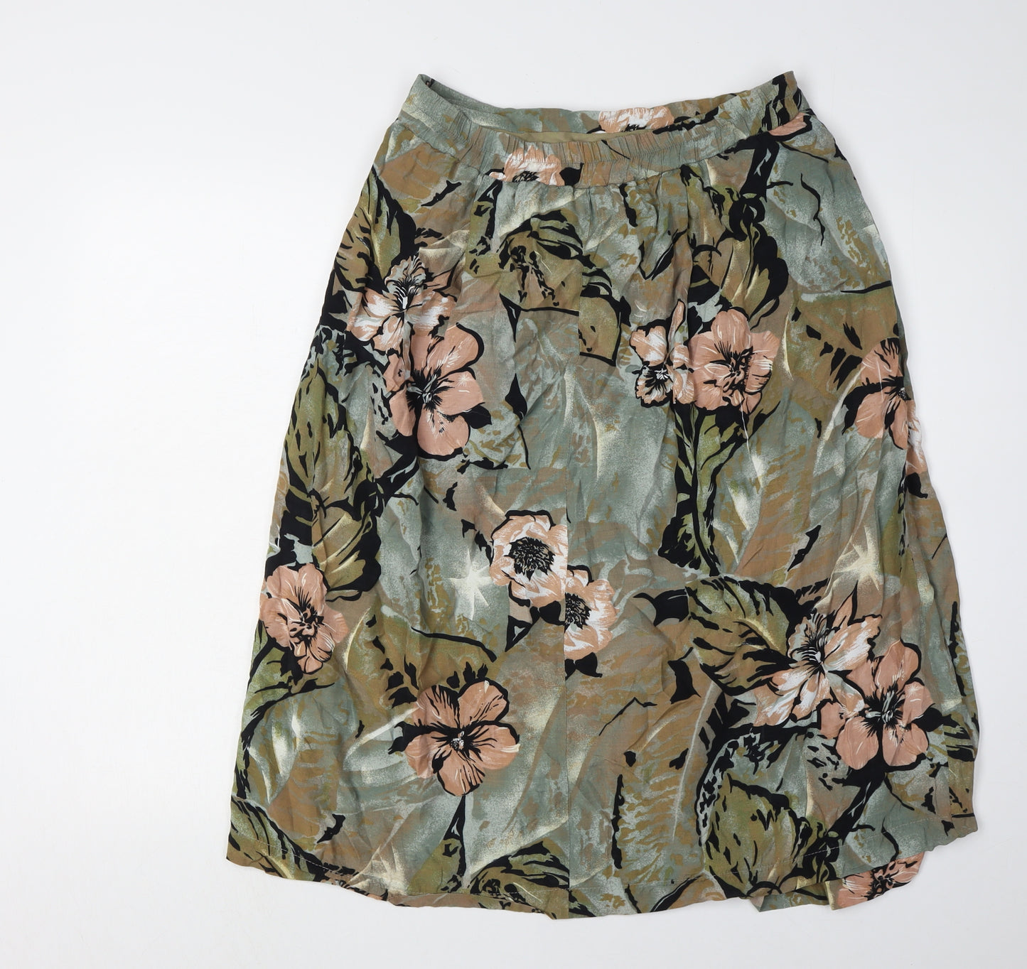 RIO Women's Multicoloured Pleated Midi Skirt Size 10