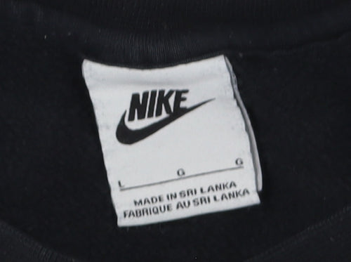 Nike Men's Black Pullover Sweatshirt - Size L