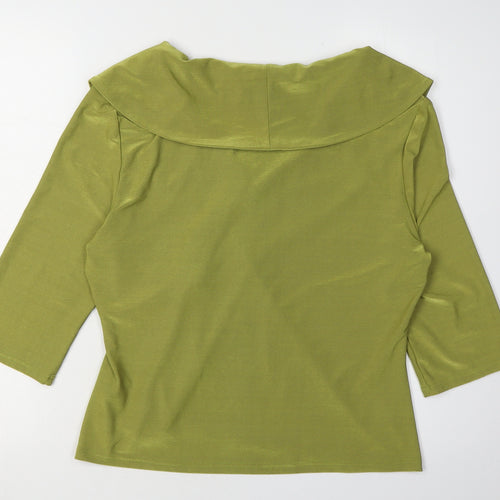 Minuet Women's Green Wrap Blouse Size 16