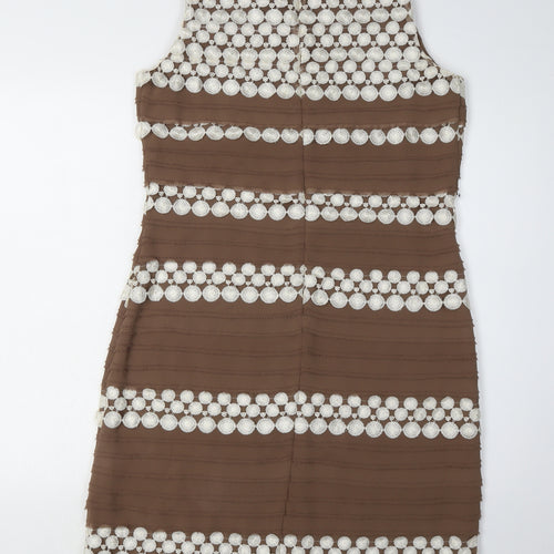 Phase Eight Women's Brown Sheath Dress Size 12