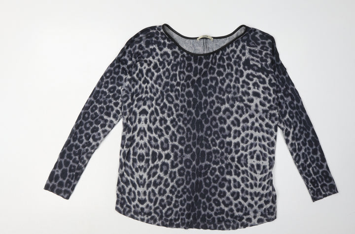 Oasis Women's Multicoloured Animal Print Pullover Jumper M