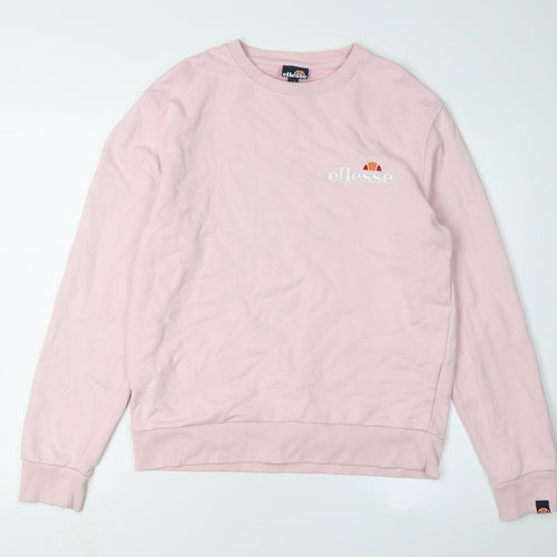 Ellesse Women's Pink Logo Pullover Sweatshirt Size 12