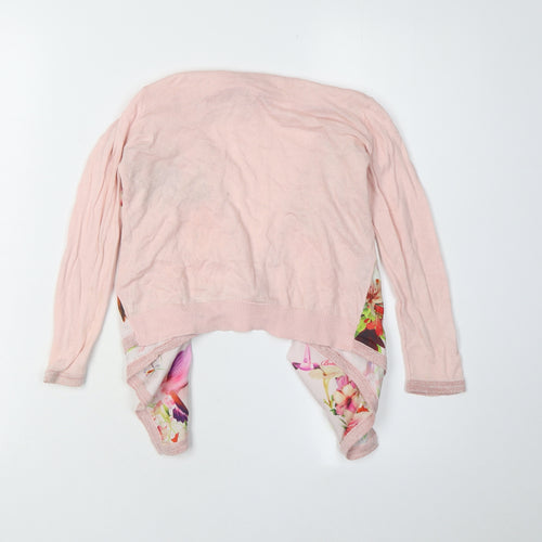 Baker by Ted Baker Girls Pink Floral Shrug 5-6 Years
