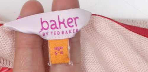 Baker by Ted Baker Girls Pink Floral Shrug 5-6 Years