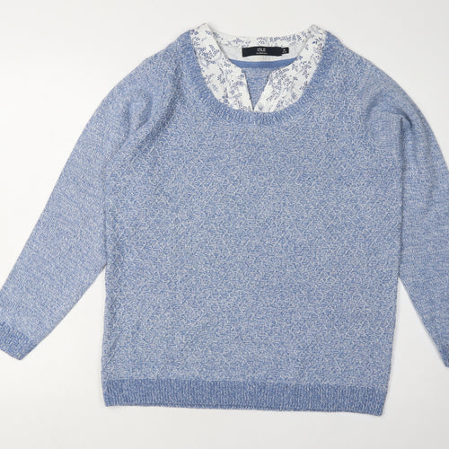 ISLE ESSENTIALS Women's Blue Pullover Jumper M