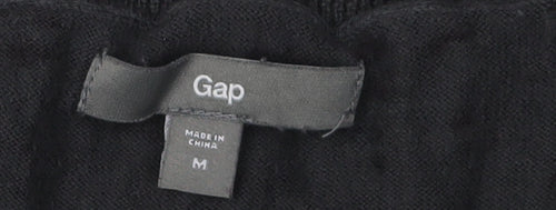 Gap Women's Black Animal Print Top M