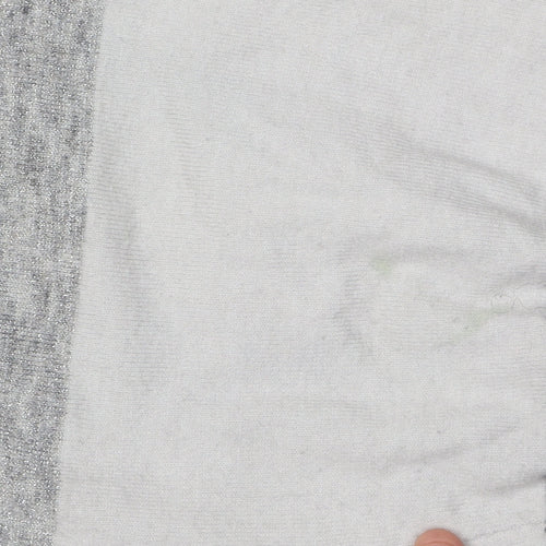 Oliver Bonas Women's Black Geometric Jumper Size 10