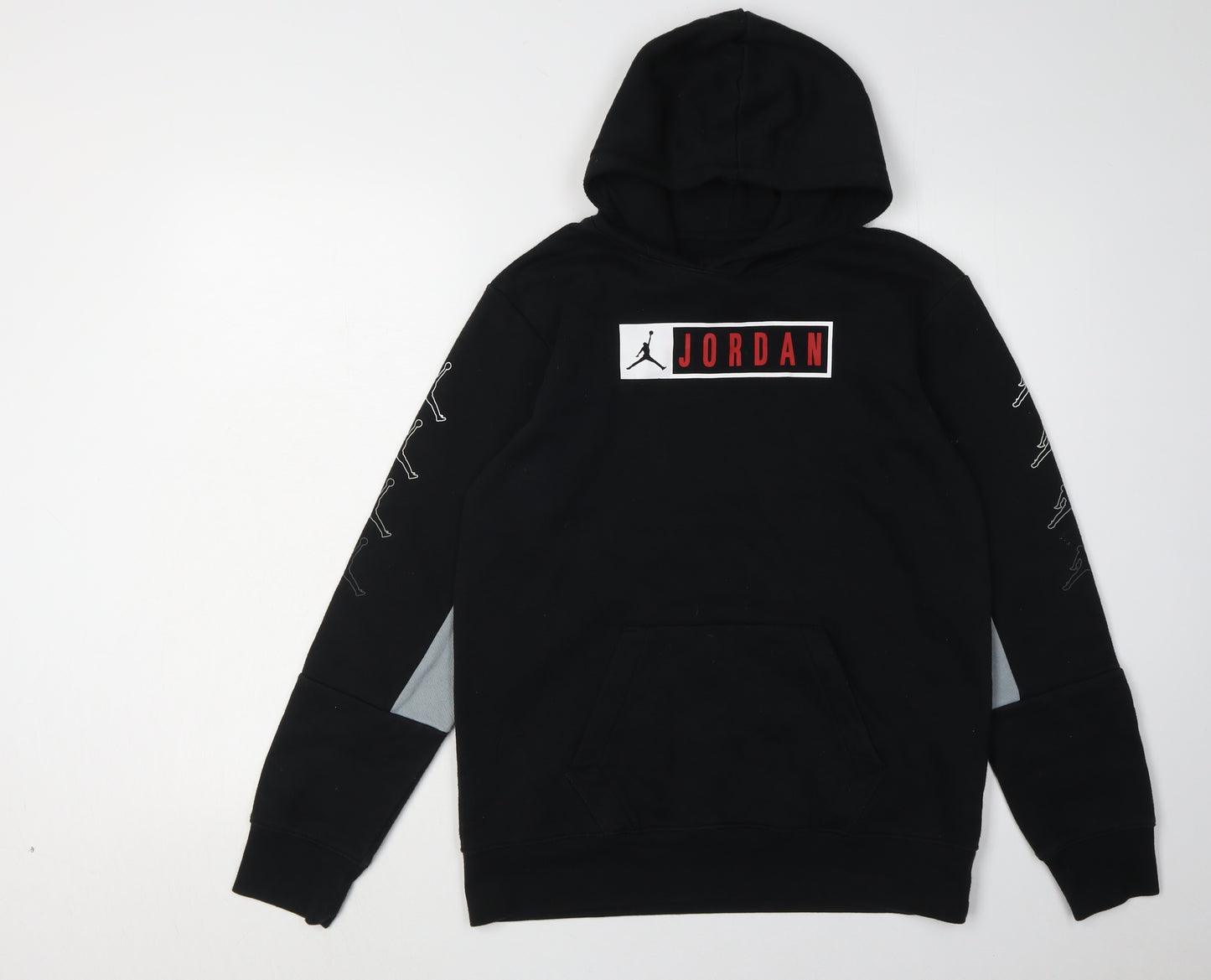 Jordan Boys Black XL Pullover Hoodie with Logo Detail