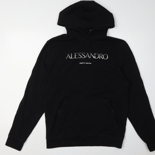 Alessandro Zavetti Men’s Black M Pullover Hoodie