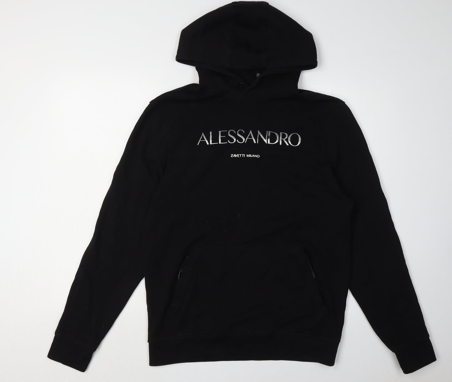 Alessandro Zavetti Men’s Black M Pullover Hoodie