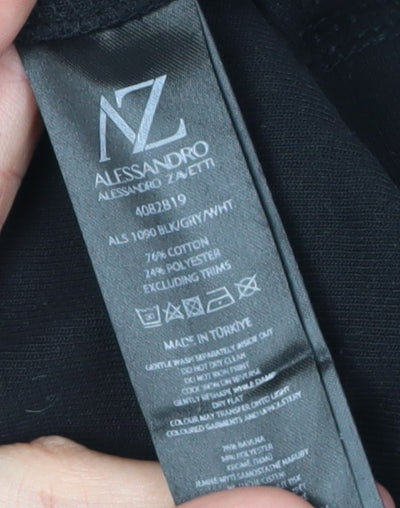 Alessandro Zavetti Men’s Black M Pullover Hoodie