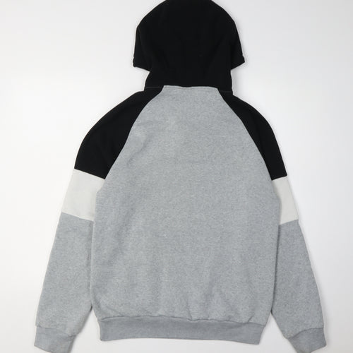 Slazenger Men's Grey Black Pullover Hoodie M