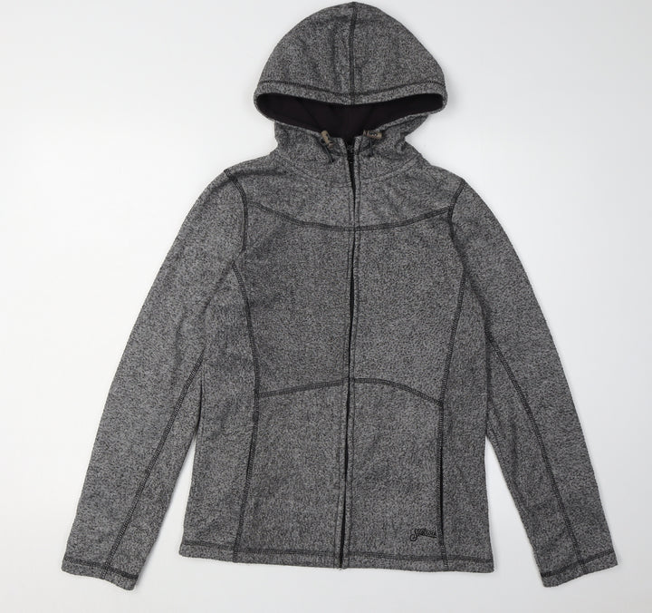 Saltrock Women's Grey Hooded Polyester Jacket Size 12