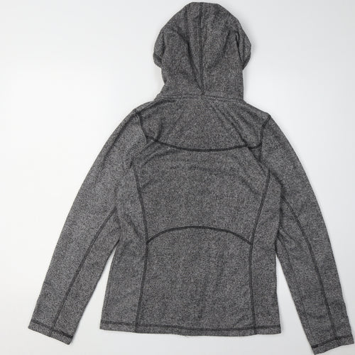 Saltrock Women's Grey Hooded Polyester Jacket Size 12