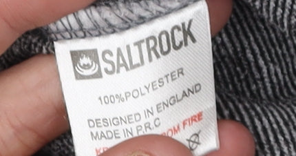 Saltrock Women's Grey Hooded Polyester Jacket Size 12