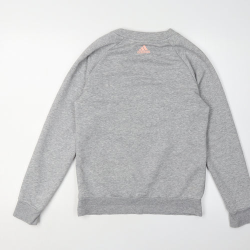Adidas Women's Grey Pullover Sweatshirt - Size 15