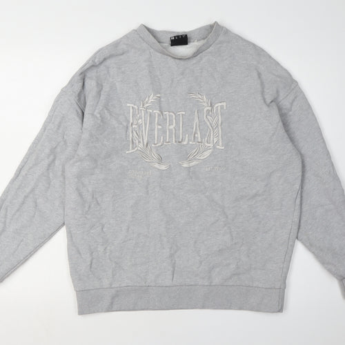 Everlast Women's Grey Logo Sweatshirt Size 8