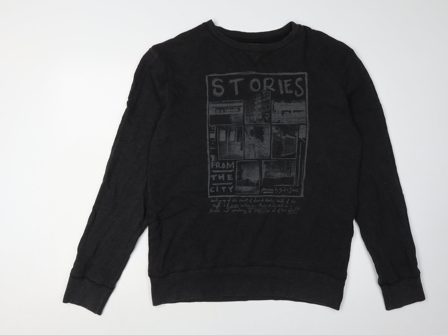 Jack & Jones Men's Black XL Pullover Sweatshirt