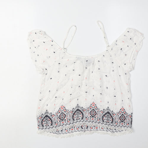 Superdry Women’s White Floral Camisole Blouse XS