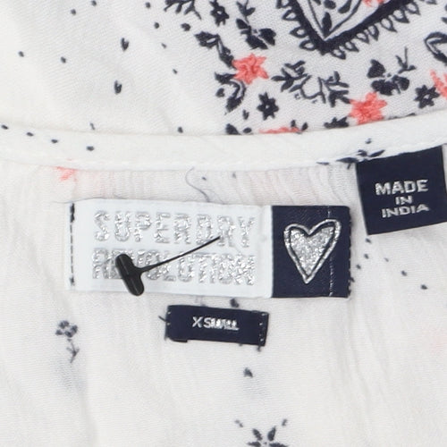 Superdry Women’s White Floral Camisole Blouse XS