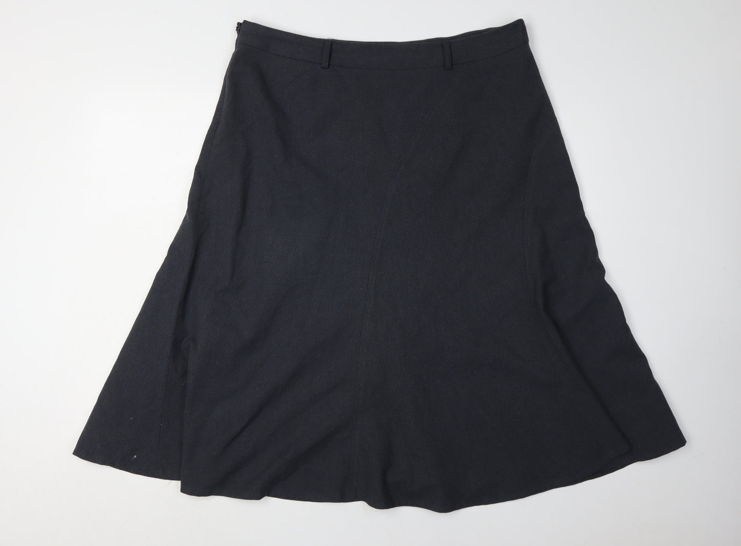 CC Women's Black A-Line Skirt, Size 16, Polyester Blend