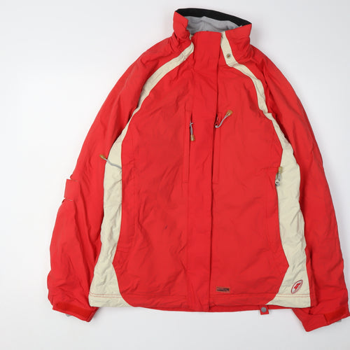 Trespass Men's Red Waterproof Jacket Size L Outdoor