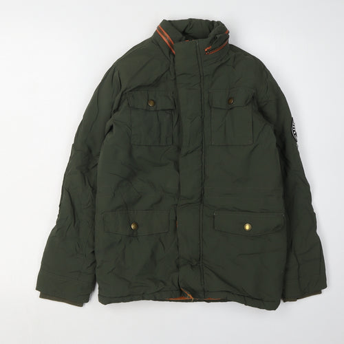 SoulCal & Co Boys Green Jacket 9-10 Years with Zip Closure