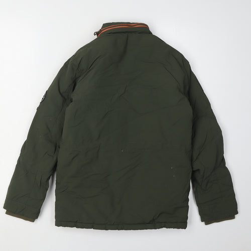 SoulCal & Co Boys Green Jacket 9-10 Years with Zip Closure