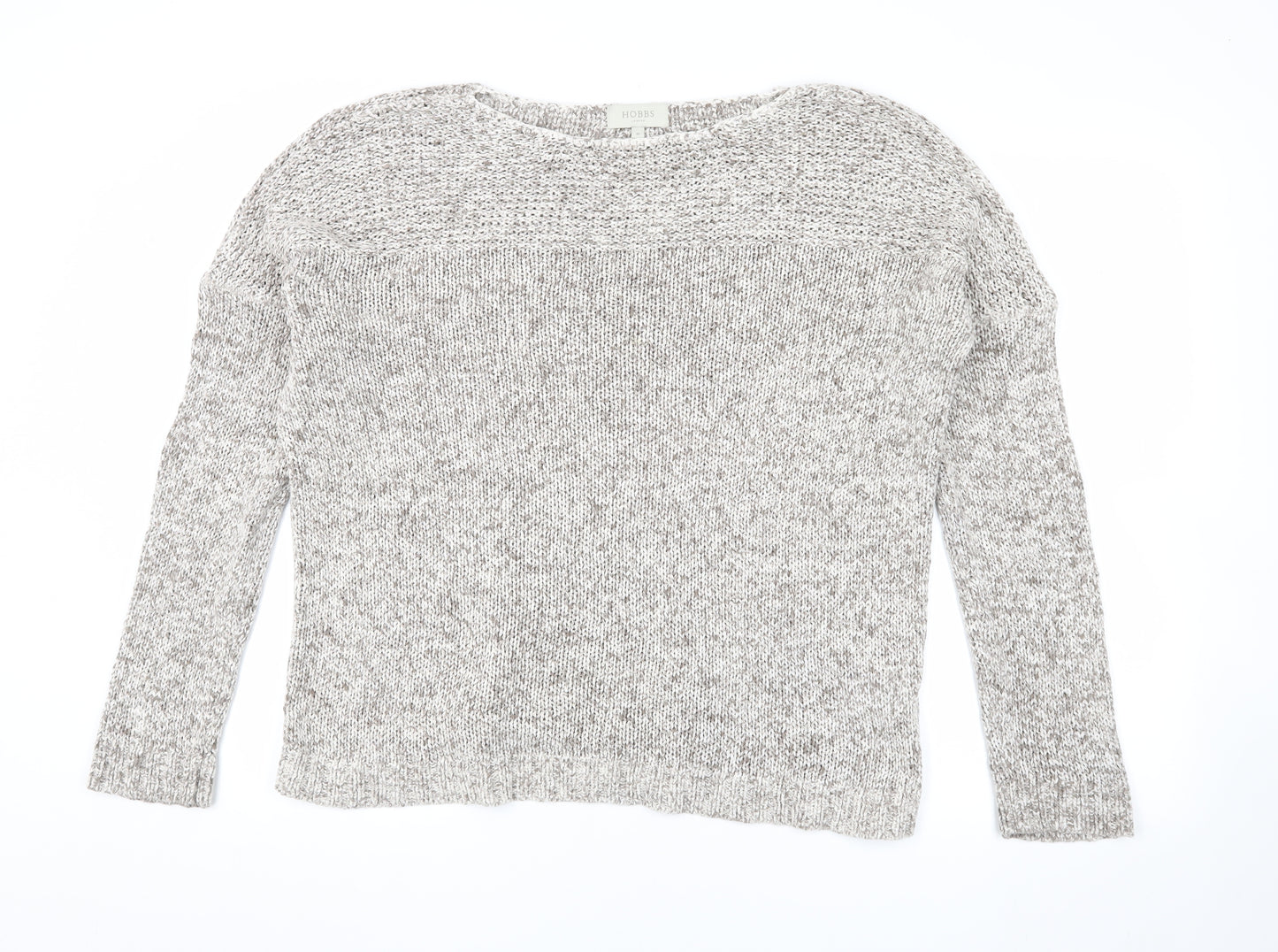 Hobbs Unisex Grey Chunky-Knit Pullover M