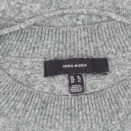 Vero Moda Women's Green XL Pullover Knit Jumper