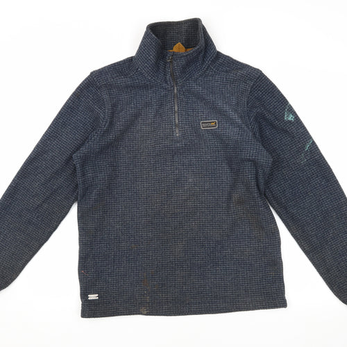Regatta Men's Blue Fleece Henley Sweatshirt S