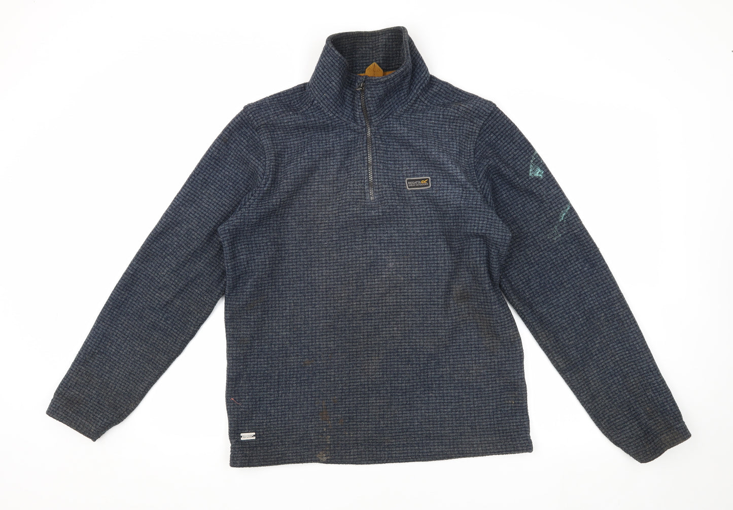 Regatta Men's Blue Fleece Henley Sweatshirt S