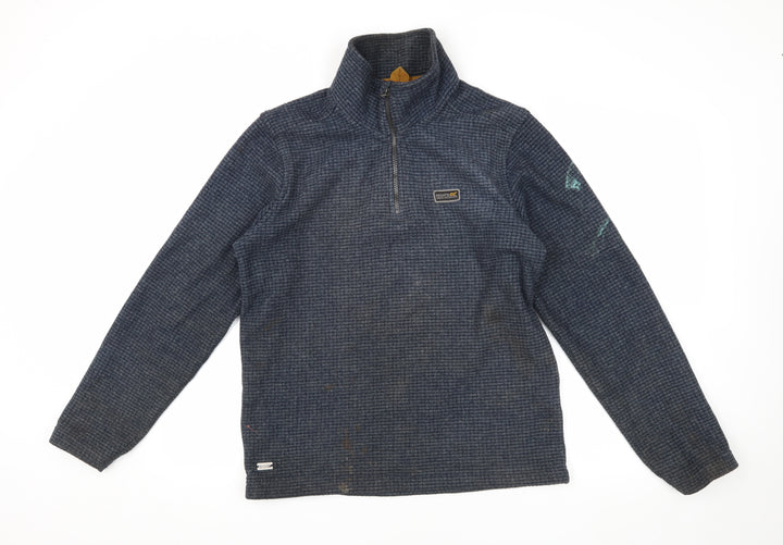 Regatta Men's Blue Fleece Henley Sweatshirt S
