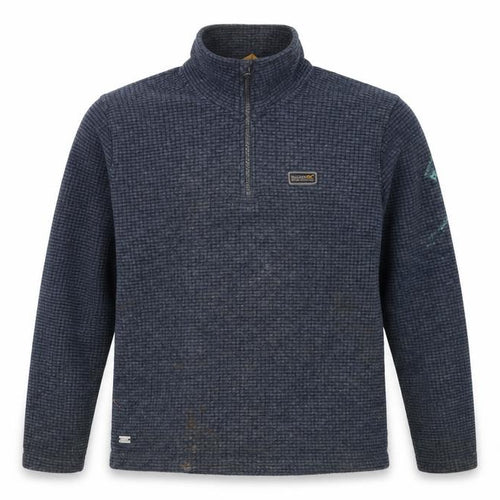Regatta Men's Blue Fleece Henley Sweatshirt S