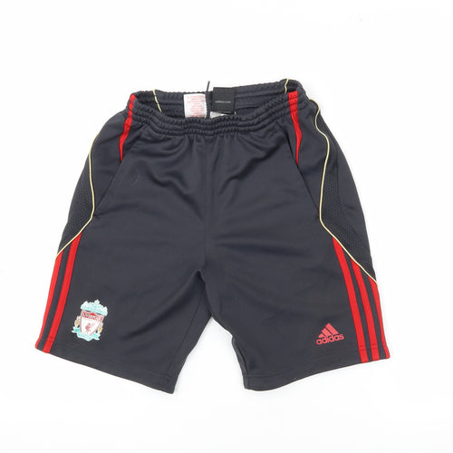 Adidas Boys Black Athletic Shorts Size 11-12 Years