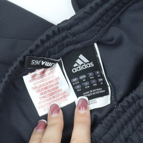 Adidas Boys Black Athletic Shorts Size 11-12 Years