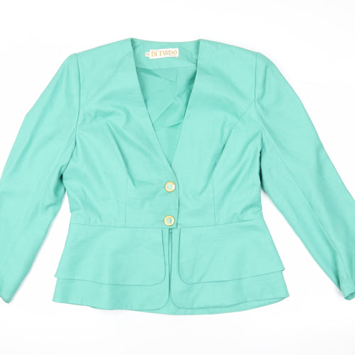 Franco di Tardo Women's Green Blazer, Size 16, Stylish and Professional