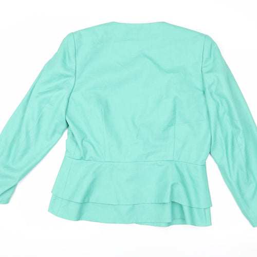 Franco di Tardo Women's Green Blazer, Size 16, Stylish and Professional