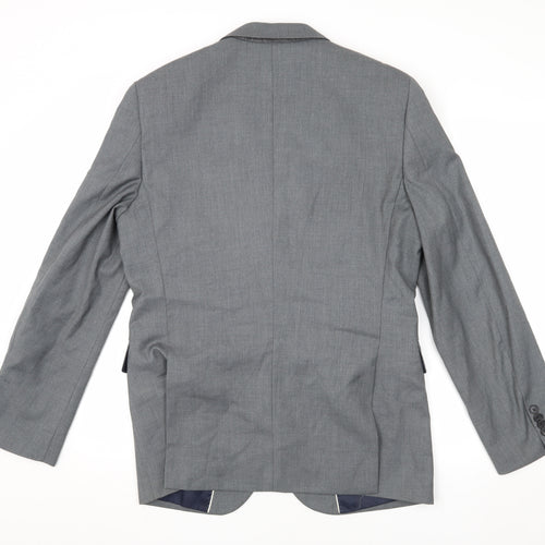 Topman Men's Grey Blazer 40 Regular Fit Classic