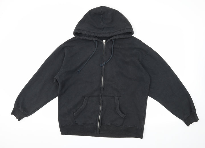 Hollister Men's Black Hooded Jacket, Size S, Casual Style