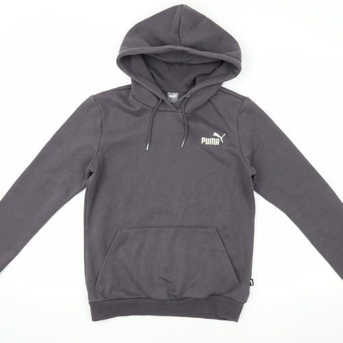 Puma Unisex Grey Hoodie XS - Casual Fleece Pullover