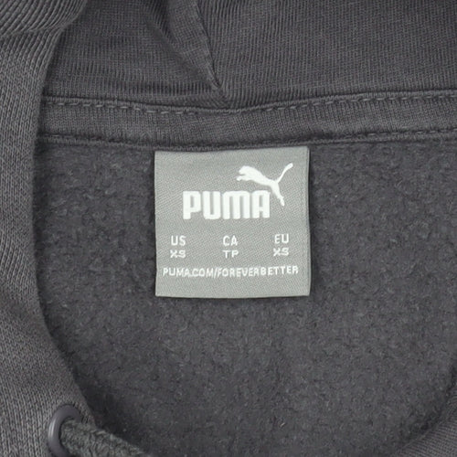 Puma Unisex Grey Hoodie XS - Casual Fleece Pullover