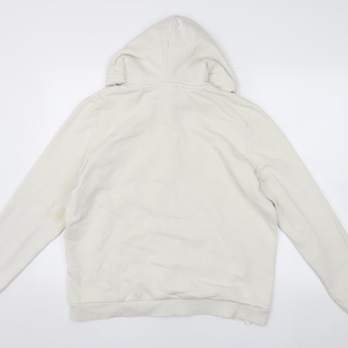 bekkin Men's Beige L Hooded Jacket Casual
