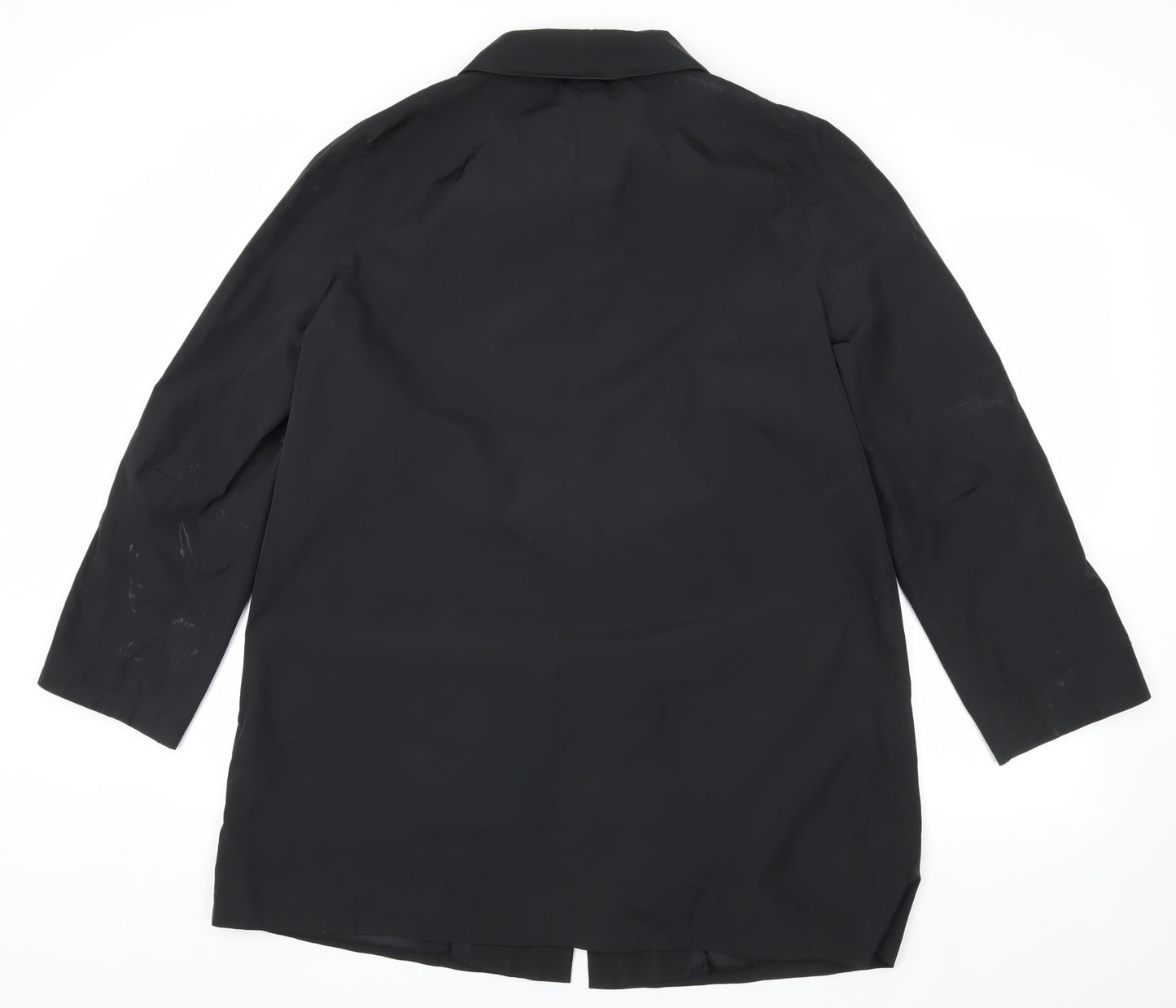 Jaeger Women's Black Overcoat Size 14 Classic Style